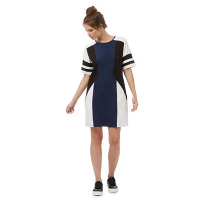 H! by Henry Holland Multi-coloured colour block t-shirt dress
